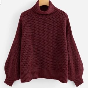 Mock Neck Fisherman Sweater FINAL PRICE